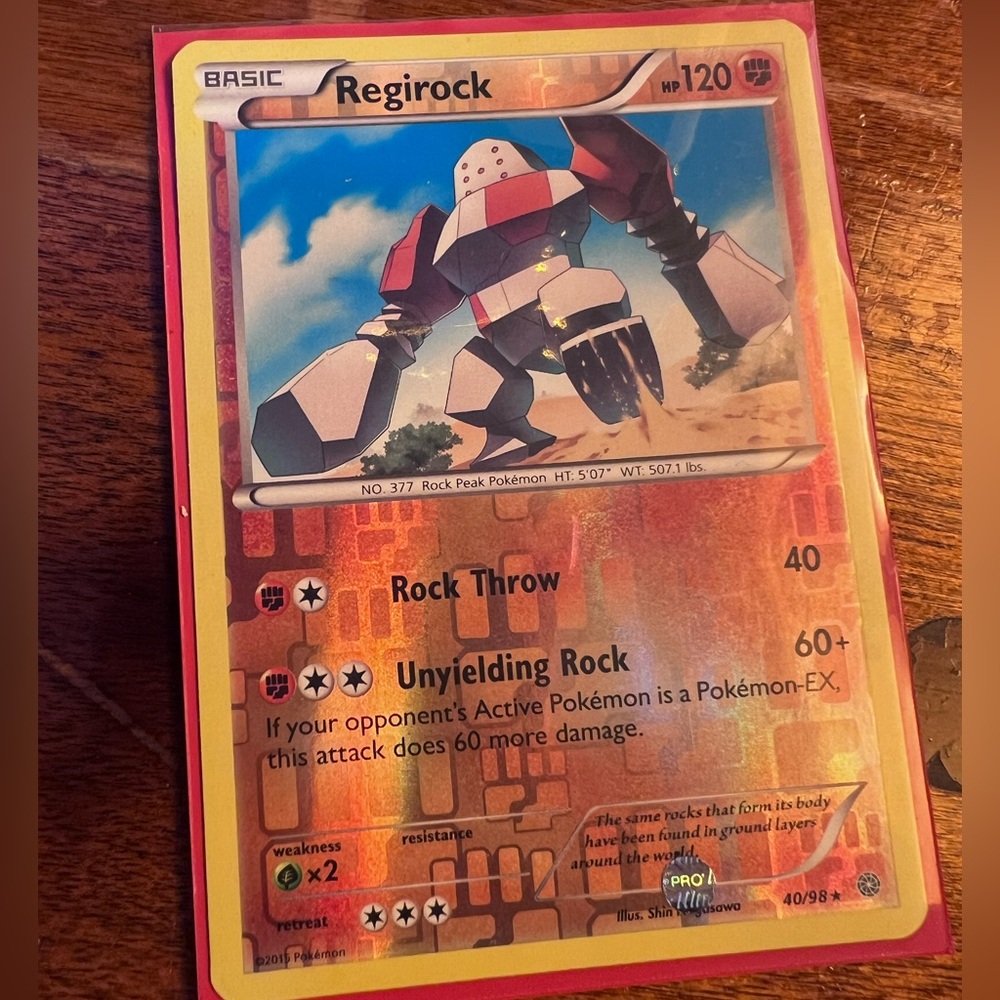 Regirock Pokémon Card